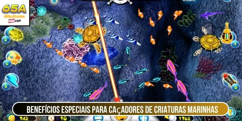 Benefícios especiais para caçadores de criaturas marinhas