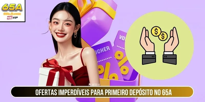 Ofertas imperdíveis para primeiro depósito no 65A