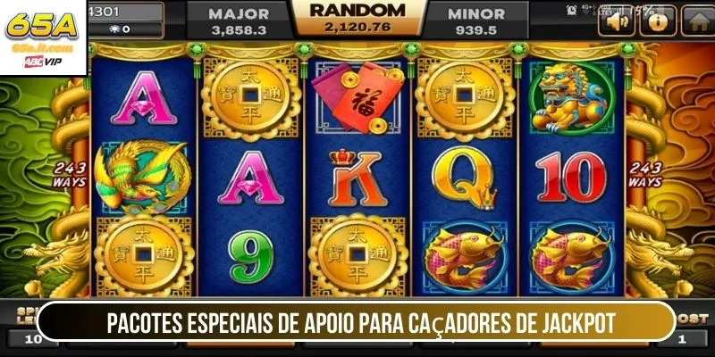 Pacotes especiais de apoio para caçadores de jackpot